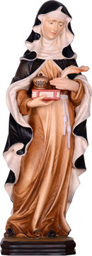 Hl. Hildegard DE2165 (15 cm, lasiert)