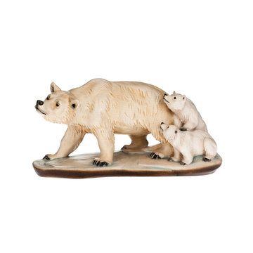group of polar bears P6009B (3,15", color)