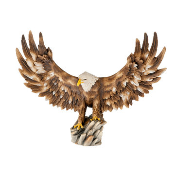 eagle white with open wings P6011B (5,91", color)