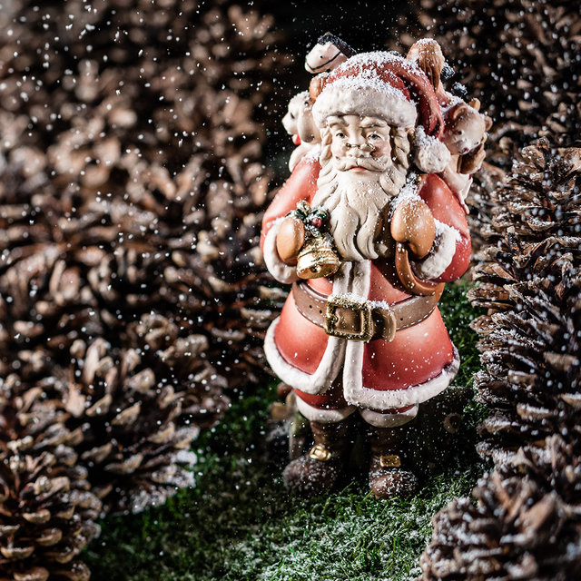 Figura Realistica Di Babbo Natale Da 32 Cm in Piedi Figura Di Babbo