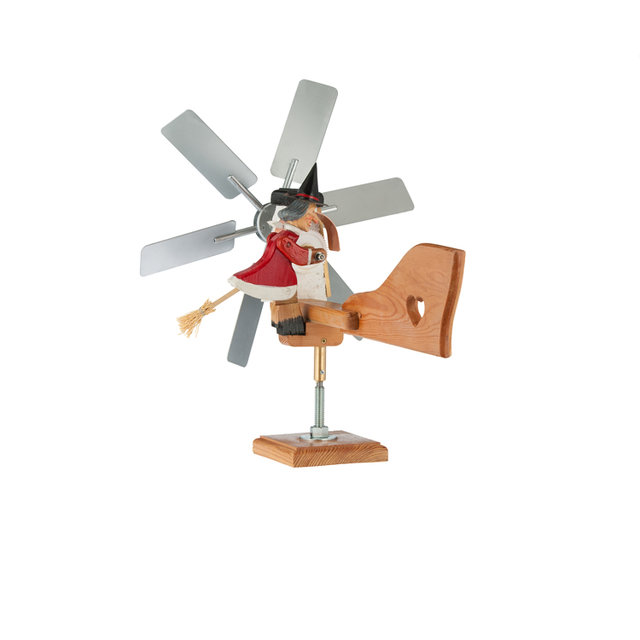 Bewegliches Windrad Hexe Holzschnitzereien und Krippen aus Gröden
