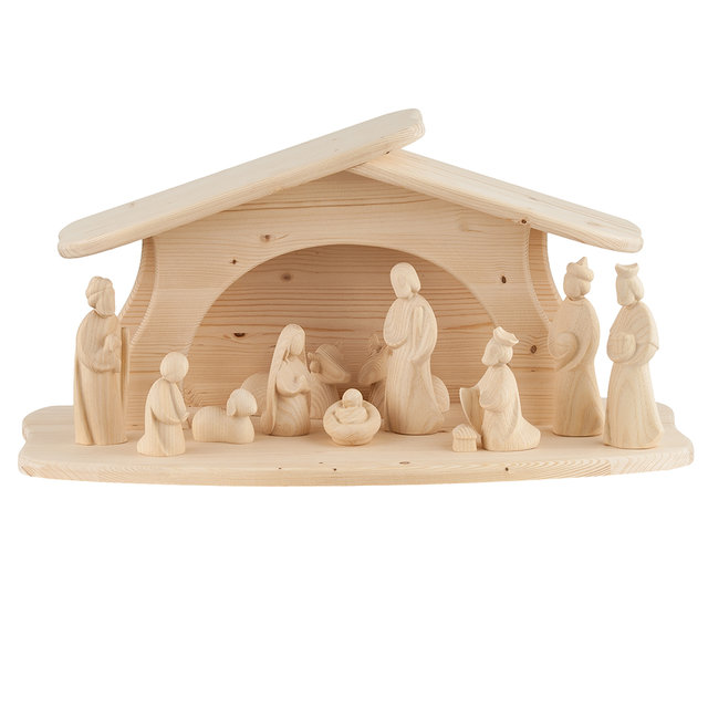 Modern Art Krippenset 12 Stück - Holzschnitzereien Demetz Patrick