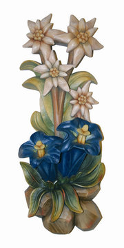Magnet Alpenblumen P7201M (10 cm, lasiert)