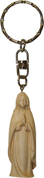 portachiavi madonna in preghiera P9001 (5 cm, naturale)