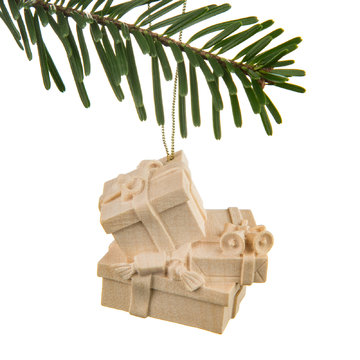 Addobbo natalizio pacchetti regalo P9701 (5 cm, naturale)