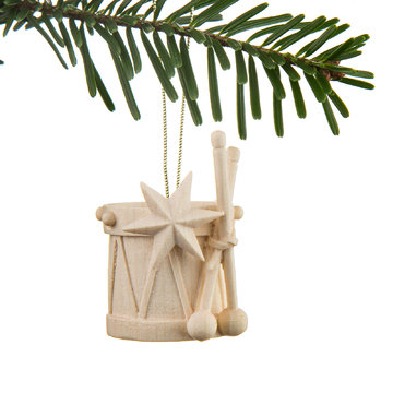 Addobbo natalizio tamburi P9704 (5 cm, naturale)