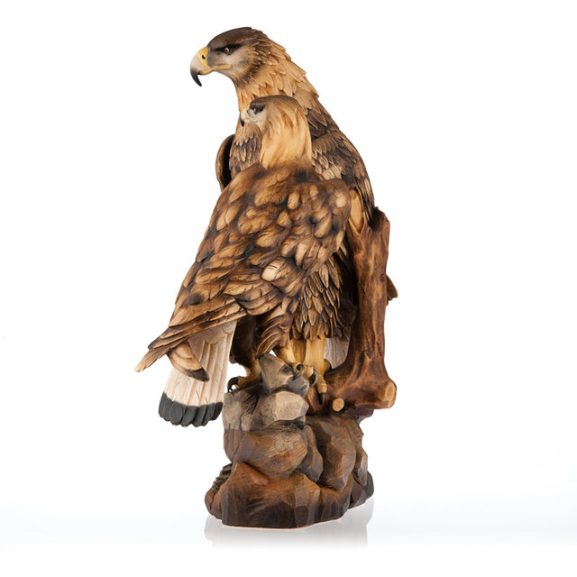 Eagle Group Woodcarvings Val Gardena Demetz Patrick