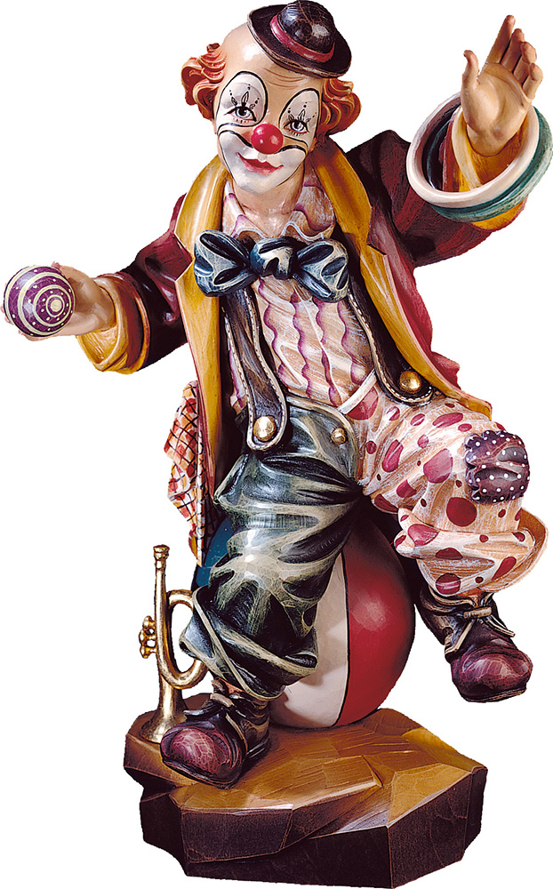 Clown juggler - Woodcarving company Deur - Onlienshop