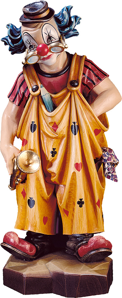 Clown Piccolo - Woodcarvings Val Gardena - Onlineshop