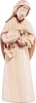 Hirt mit Lamm Fides DE4611 (10 cm, natur)
