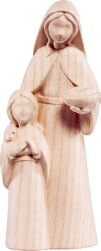 Hirtin mit Mädchen Fides DE4619 (10 cm, natur)