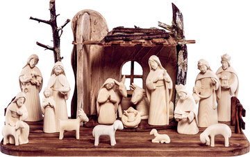 Set presepio Fides 17 pezzi DE4915 (10 cm, naturale)