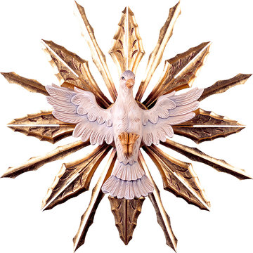 Holy Spirit linden with rays DE2222 (15,75", color)