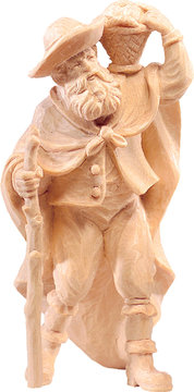Hirt mit Obst R.K. DE4412 (15 cm, lasiert)