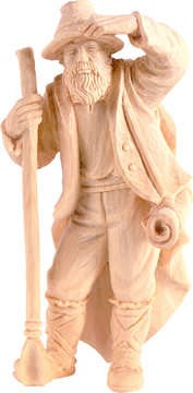 Hirt mit Schaufel R.K. DE4416 (15 cm, lasiert)
