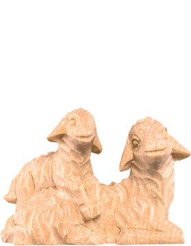 Schafgruppe liegend R.K. DE4459 (15 cm, lasiert)