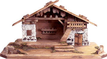 Rustic stable DE4705 (3,54", stained)