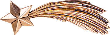 Stella cometa DE4935 (7 cm, colore)
