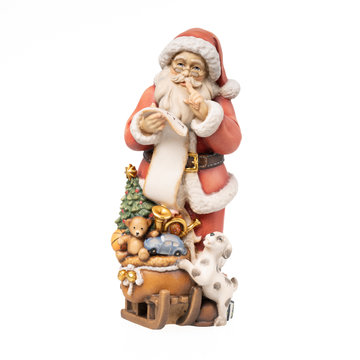 Babbo natale con lista regali P5005 (16 cm, naturale)