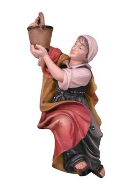 IN M.S.Frau am Brunnen EI50079 (10 cm, lasiert)