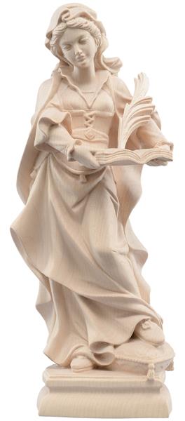 St. Cornelia with book and palm Woodcarving, nativity and chess