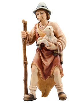 IN Pastore con bastone e agnello EI52019 (8 cm, colore)