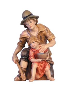 IN Pastore con bambino EI52036 (10 cm, colore)