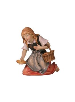 IN Ragazza con cesto di pane EI52047 (10 cm, colore)