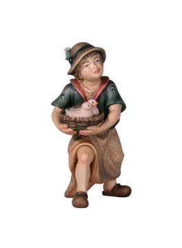 IN Ragazzo con pulcini EI52075 (8 cm, colore)