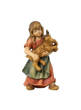IN Bambina con capretto EI52081 (8 cm, colore)