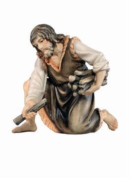 IN Pastore inginocchiato con legna EI52085 (8 cm, colore)
