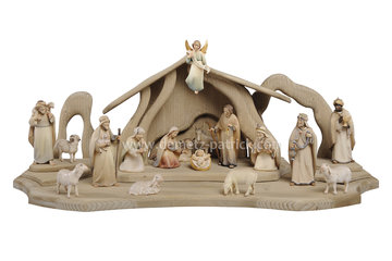 LI Set Presepe Luce 17 figure + Capanna Luce EI540SET19 (10 cm, colore)