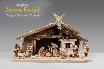 IN Set Ewald 15 figure + capanna Mühlbach EI520SETM16 (8 cm, colore)
