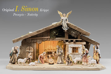 SI Set 15 figure + capanna Mühlbach EI530SETM16L (9 cm, colore)