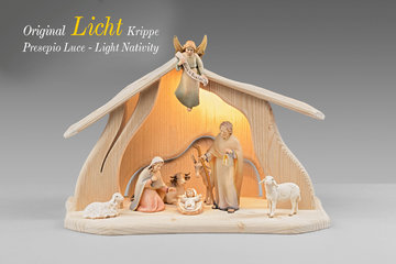 LI Set 8 figure + Stalla per famiglia Luce + illuminazione EI540SET09L (8 cm, colore)