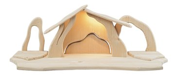 Capanna Luce con illuminazione LED EI624L (8 cm, brunito)