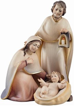 LI Hl. Familie Licht ohne Stock+Jesukind EI0540.FJH (10 cm, lasiert)