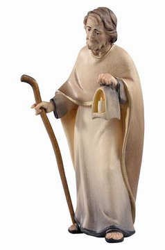 LI Hl. Josef Licht mit Stock lose EI054001 (10 cm, lasiert)