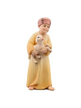 LI Bub mit Lamm EI054035 (8 cm, lasiert)