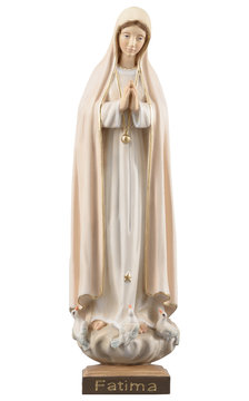 Madonna Fatima mit Friedenstauben EI3074A (10 cm, lasiert)