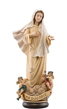 Madonna Medugorje with 2 Angels EI3079A (13,78", color)