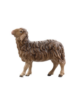 SI Schaf schauend braun EI53055B (9 cm, lasiert)
