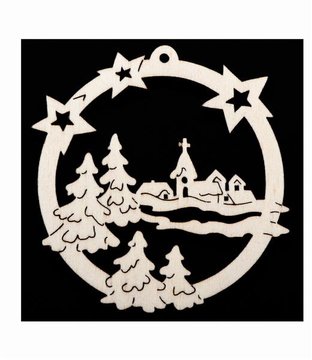 Star with church EI8206 (3,15", natural)