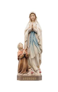 Madonna Lourdes con Bernardetta EI30880 (7 cm, colore)