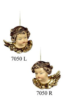 Engelsköpfe zum hängen EI7050. (3 cm, lasiert)