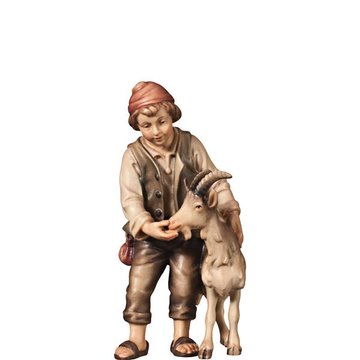 A - Hirtenjunge mit Ziege FI425113 (8 cm, lasiert)