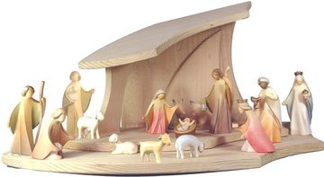 Stalla Design con Set Figure Presepe Aram HA2605 (10 cm, colore)