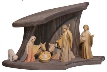 Grigia Stalla Design con fig. presepe Aram 8pz. HA2616 (10 cm, colore)