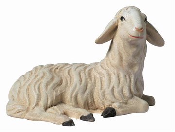 Pecora sdraiata HA0930A (9 cm, colore)