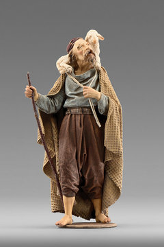 Pastore con agnello Immanuel HE233325 (10 cm, colore)